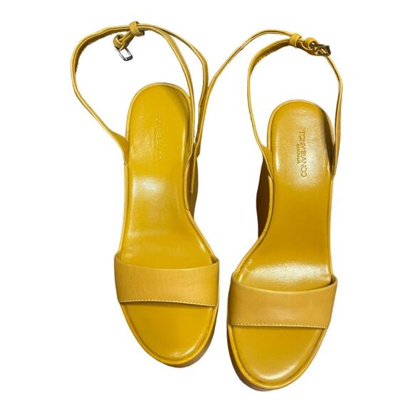 Tony Bianco Vesna Sandals Leather Wedge Ankle Strap Statement Evening Sz 5 - Picture 5 of 14